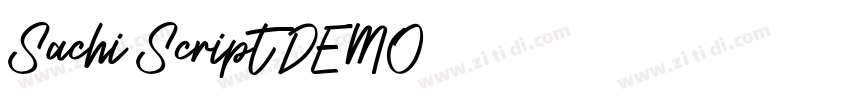 Sachi Script DEMO字体转换